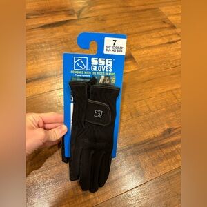 SSG Schooler Style 5400 black riding gloves Size 7 NEW